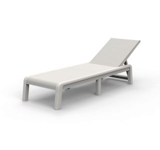 KETER MALLORCA VRTNI LEŽALNIK, BELA BARVA