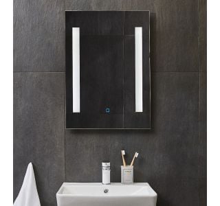 KLASIČNO OGLEDALO FEROTEHNA LINEA 50X70 LED ROČNO STIKALO