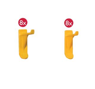 KLJUKICA ZA OBEŠANJE ALLIT KLJUKICA PP 30 IN 40 MM RUMENA