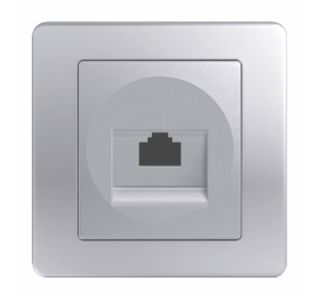 KOMUNIKACIJSKA VTIČNICA EKONOMIK CAT5E KS RJ45 8/8 SREBRNA