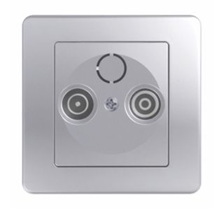 TV / AUDIO VTIČNICA EKONOMIK KONČNA TV-R SREBRNA