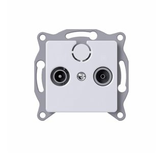 TV / AUDIO VTIČNICA MIKRO PREHODNA TV-R BELA, VIJAČNA, 5-1000 MHZ