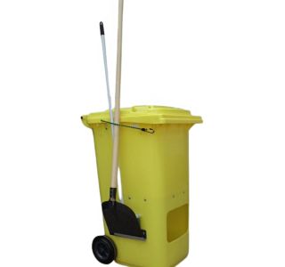 KONTEJNER - ZABOJNIK EKO LUX EKOLOŠKI RUMEN LOPATA 260 MM; METLA 250MM