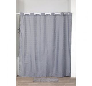 KOPALNIŠKA ZAVESA TENDANCE TENDANCE 180X200CM POLIESTER, SIVA
