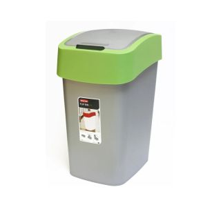 KOŠ ZA SMETI - FLIPBIN,ZELENO/SREBRN, 50L KOŠ ZA SMETI - FLIPBIN,ZELENO/SREBRN, 50L