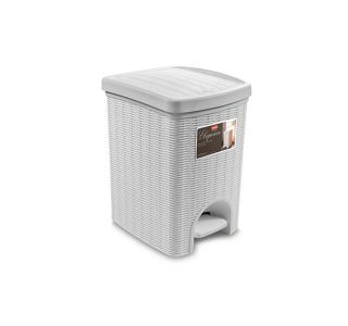 KOŠ ZA SMETI STEFANPLAST S PEDALOM, ELEGANCE 6L SVETLO SIV