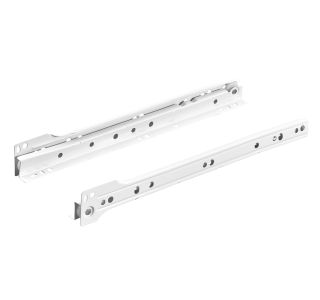 VALJČNO VODILO ZA PREDAL HETTICH DIY, 300 MM/12 KG, DELNI IZVLEK, BELA