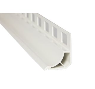 KOTNA LETEV JMK PVC/8 ZAOKROŽNICA 8MM BELA 2.7M