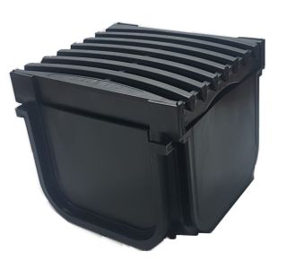 KANALETA ZA ODVODNJAVANJE 2PR KOTNI ELEMENT 2PR-WAVE PE L=130MM/Š=120MM/110MM KANALETA ZA ODVODNJAVANJE 2PR KOTNI ELEMENT 2PR-WAVE PE L=130MM/Š=120MM/110MM