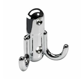 KOVINSKI OBEŠALNIK 2 KLJUKI HETTICH DIY, 55X60X22 MM, KROMIRAN