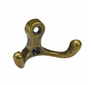 KOVINSKI OBEŠALNIK 2 KLJUKI HETTICH DIY, 58X32X30 MM, BRUNIRAN