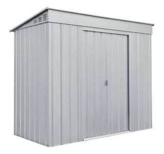 KOVINSKA VRTNA HIŠKA GLOBEL SKILLION 84 SREBRNA Š242 X G124 X V199 KOVINSKA VRTNA HIŠKA GLOBEL SKILLION 84 SREBRNA Š242 X G124 X V199