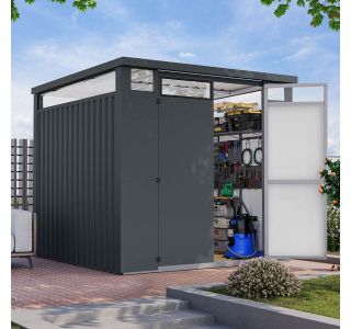 KOVINSKA VRTNA HIŠKA KARIBU OSTEN 2 ANTRACIT 220X160X215 KOVINSKA VRTNA HIŠKA KARIBU OSTEN 2 ANTRACIT 220X160X215