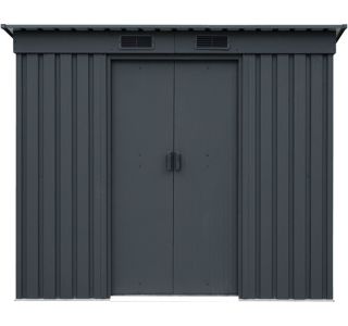 KOVINSKA VRTNA HIŠKA PERGART LEIPZIG II 84 ANTRACIT S205 X G98 X V174 CM