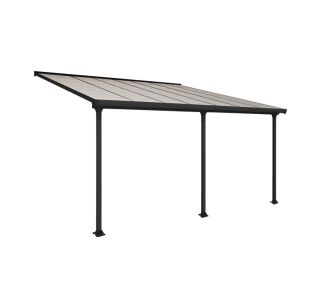 NADSTREŠEK ZA TERASO PALRAM FERIA PATIO COVER 4X4.25M SIVA/TRANSPARENT