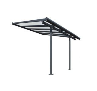 NADSTREŠEK ZA TERASO PALRAM SIERRA, TRANSPARENT SIVA 3X3,05M