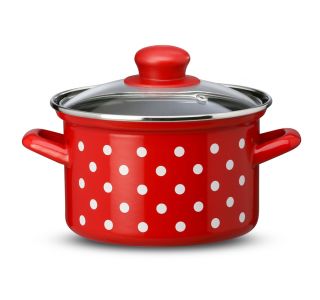 LONEC / KOZICA EMO KOZICA 6 L 24 CM VISOKA BELE PIKE