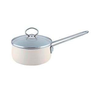 LONEC / KOZICA RIESS KOZICA 1 L 16 CM DOLG ROČ S STEKL. POKROVOM AVORIO