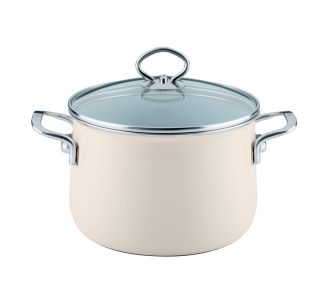 LONEC / KOZICA RIESS KOZICA 4 L 20 CM VISOKA S STEKL. POKROVOM AVORIO