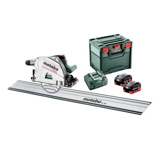 AKU. POTOPNA KROŽNA ŽAGA METABO KT 18 LTX 66 BL + FS 160 2X18V 8AH