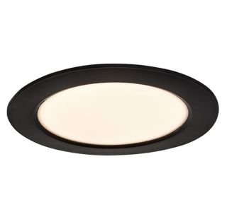 LED PANEL RABALUX SHAUN2 12W 3000K ČRNA OKROGLA