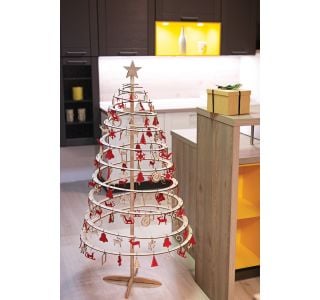 LESENA NOVOLETNA JELKA SPIRA VELIKA, VIŠINE 138 CM