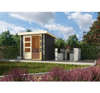 LESENA VRTNA HIŠKA KARIBU ASKOLA 2 211X213 X 217, SIVA