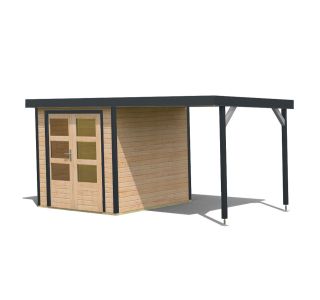 LESENA VRTNA HIŠKA KARIBU JUPITER A Z NADSTEŠ.2.32M 19MM ANTRACIT OKVIR