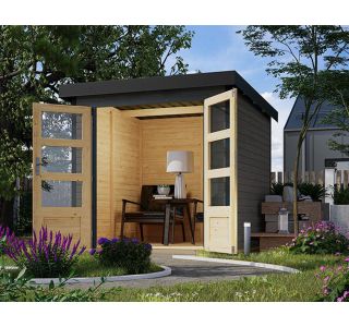 LESENA VRTNA HIŠKA KARIBU JUPITER B 209X214X218 ANTRACIT LESENA VRTNA HIŠKA KARIBU JUPITER B 209X214X218 ANTRACIT