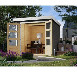 LESENA VRTNA HIŠKA KARIBU JUPITER B 209X214X218 BELI OKVIR LESENA VRTNA HIŠKA KARIBU JUPITER B 209X214X218 BELI OKVIR