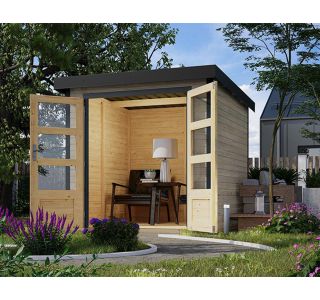 LESENA VRTNA HIŠKA KARIBU JUPITER D 209X214X218 ANTRACIT LESENA VRTNA HIŠKA KARIBU JUPITER D 209X214X218 ANTRACIT