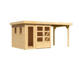 LESENA VRTNA HIŠKA KARIBU LAHAR 3.5+ PODALJŠEK STREHE ŠIRINE 2.40 M LESENA VRTNA HIŠKA KARIBU LAHAR 3.5+ PODALJŠEK STREHE ŠIRINE 2.40 M