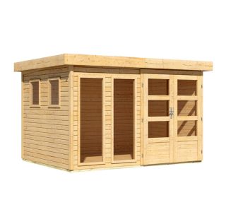 LESENA VRTNA HIŠKA KARIBU LAHAR 5 NARAVNA 302X242X211