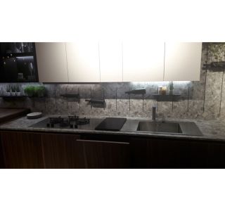 KUHINJSKI PULT ČRNA 130 X 305 CM DEBELINA12MM