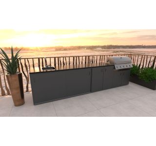 LETNA KUHINJA BELLANO BOLOGNA ANTRACIT PULT GRANIT