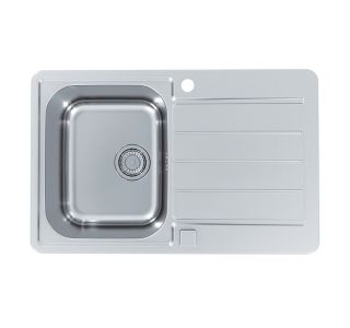 NERJAVNO POMIVALNO KORITO ALVEUS LINE MAX 80 POP UP, SATIN 790X500 MM