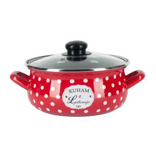 LONEC / KOZICA ALPEKS KOZICA N SP 18CM/1.9L RDEČA KUHAM Z LJUBEZNIJO