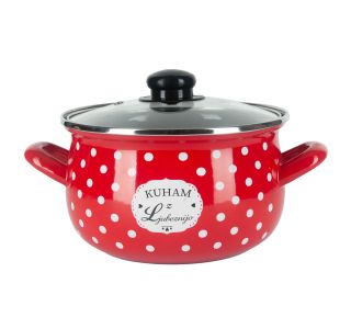 LONEC / KOZICA ALPEKS KOZICA V SP 18CM/2.6L RDEČA KUHAM Z LJUBEZNIJO