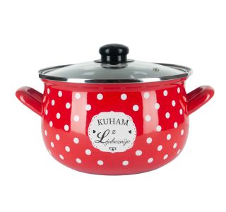 LONEC / KOZICA ALPEKS KOZICA V SP 20CM/3.7L RDEČA KUHAM Z LJUBEZNIJO