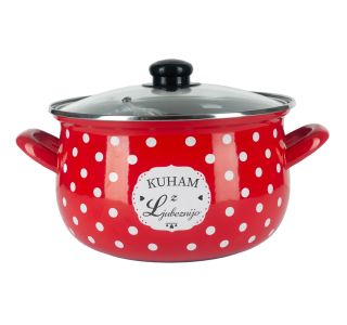 LONEC / KOZICA ALPEKS KOZICA V SP 22CM/4.7L RDEČA KUHAM Z LJUBEZNIJO