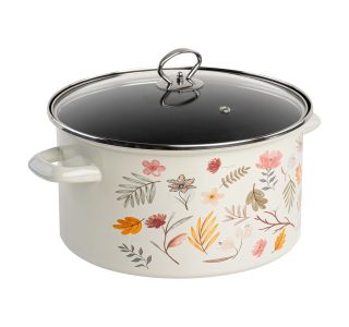 LONEC / KOZICA ENAMELIE KOZICA NEJA 26 CM 6 L S STEKLENIM POKROVOM