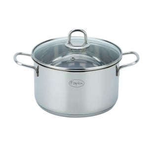 KOZICA VISOKA 20CM OPTIMA INOX 18/10 S STEK.POKR.