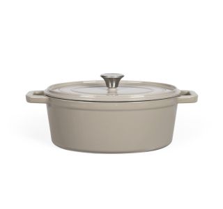LONEC / KOZICA LIVOO DUTCH OVEN LITOŽELEZNI 4.5L SIV 24 CM