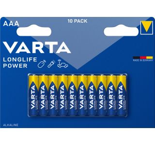 ALKALNI BATERIJSKI VLOŽEK VARTA LR03 AAA 10/1 LONGLIFE POWER
