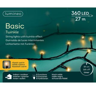 LUČKE LUMINEO BASIC 360L, KLASI. TOPL Č 2700 CM, 8 FUNK., UTRIP.