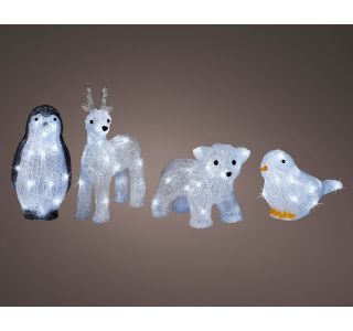 LUČKE LUMINEO PINGVIN/JELEN/MEDVED/PTIČ LED LUČKE SORT