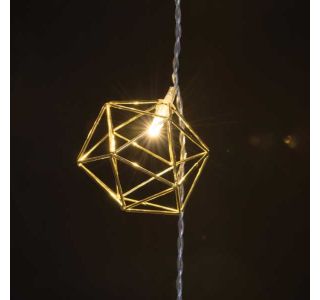 LUČKE MQ 10 LED 5 MM GEO ZLATE KROGLE TOPLO BELE 31 V LUČKE MQ 10 LED 5 MM GEO ZLATE KROGLE TOPLO BELE 31 V