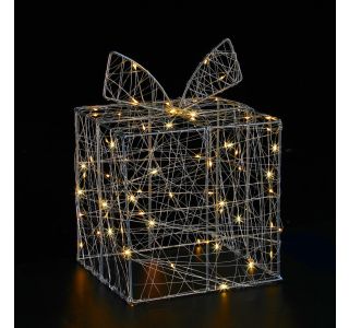 LUČKE MQ DARILNA ŠKATLA Z LUČKAMI 20X20X30 CM LUČKE MQ DARILNA ŠKATLA Z LUČKAMI 20X20X30 CM