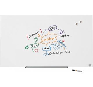 MAGNETNA TABLA NOBO TABLE STEKLENA 99.3X55.9 CM DIAMOND BELA 1905176