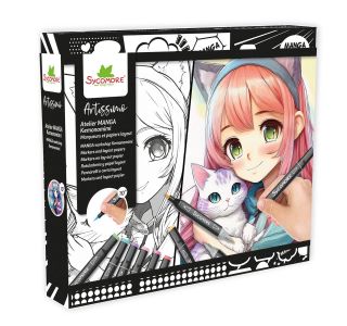 MANGA USTVARJALNI SET, KEMONOMIMI MANGA USTVARJALNI SET, KEMONOMIMI